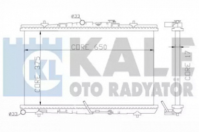 KALE OTO RADYATOR 371300 -  Радиатор, охлаждение двигателя